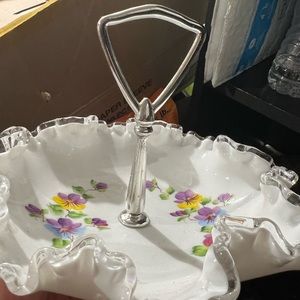 MILK GLASS SUGAR BOWL